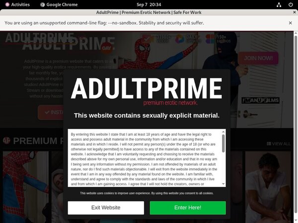 $1 Adult-prime.com Trial Offer