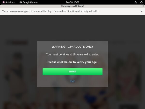 All Internal Sign Up Page