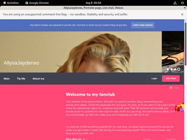 Allysajaydenxo.modelcentro.com Upcoming