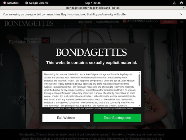 Bondagettes Free Trial Memberships