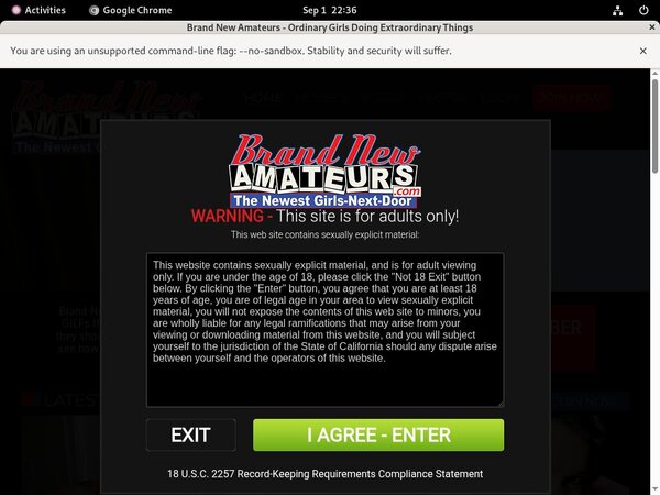Brand New Amateurs Join By EU Debit
