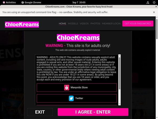 Chloekreams.com Sale Price