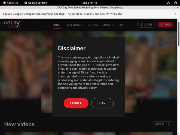 Colby Knox Create Account