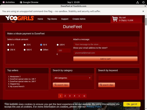 Dunefeet Paypal