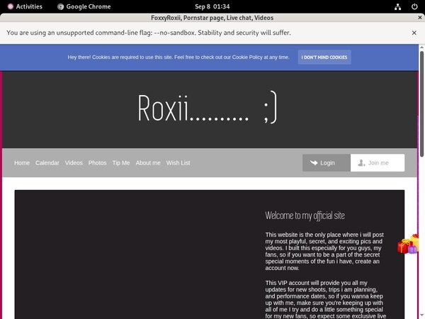 Foxxyroxii Parola D'ordine Gratuito