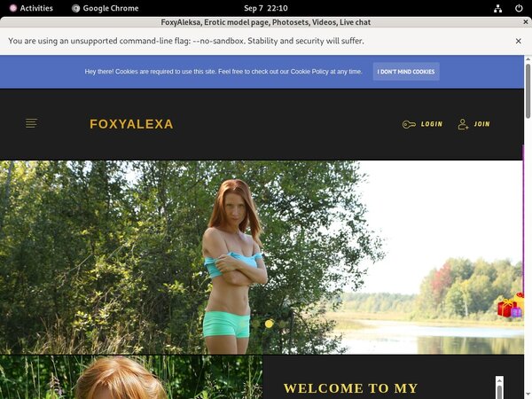 Foxyaleksa.com Paypal Signup