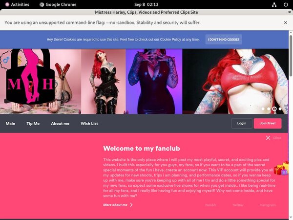 Free Accounts MistressHarley