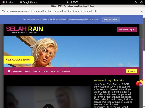 Free Accounts To SELAH RAIN