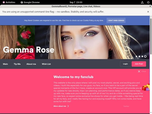 Gemmarose42.modelcentro.com Free Login