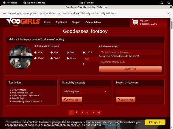 Goddesses Footboy Account Free