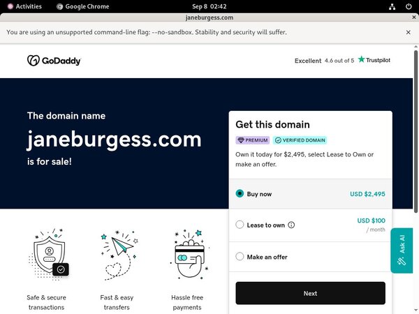 Janeburgess.com Benutzername