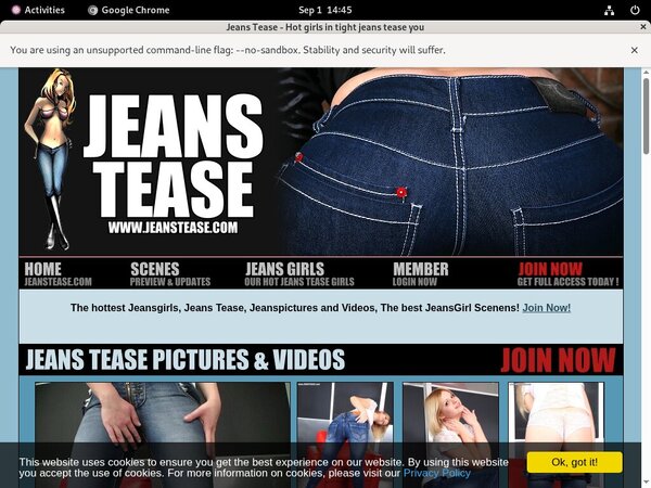 Jeans Tease Free Discount