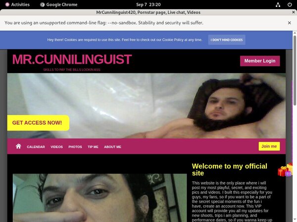 MrCunnilinguist420 Account Information