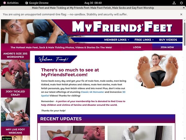 Myfriendsfeet.com Register
