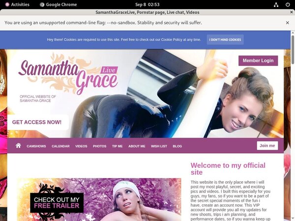 SamanthaGraceLive Porn Passwords