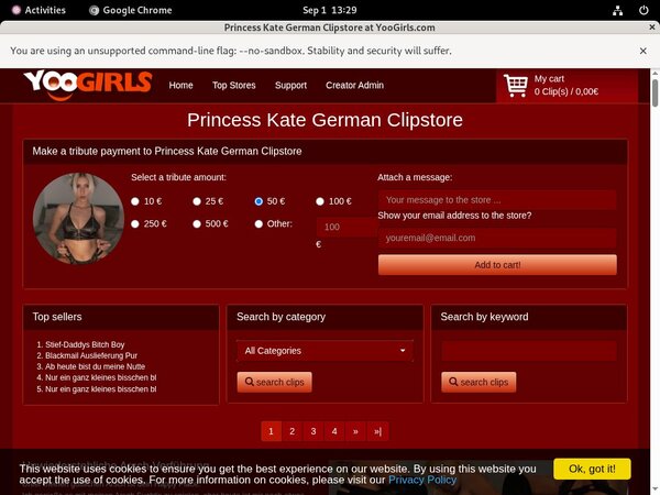 Sign Up To Princess Kate German
