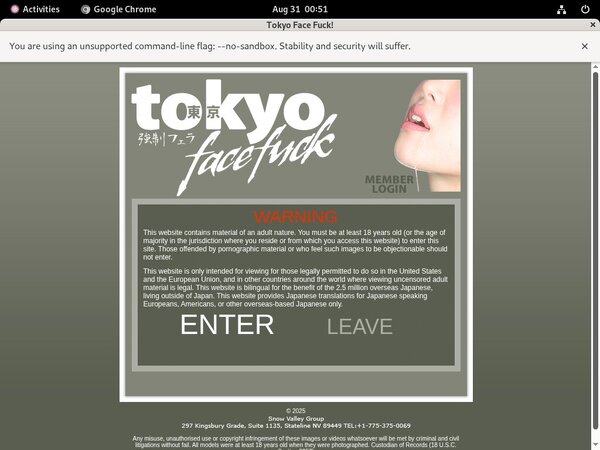 Tokyo Face Fuck Customer Support