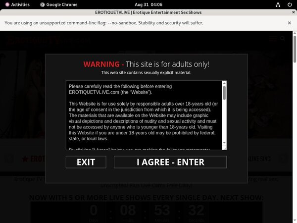 Erotiquetvlive Login Free