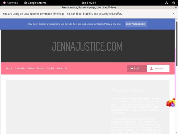 Jenna Justice Register Form