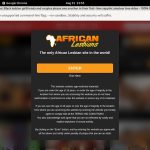 African Lesbians Account Password